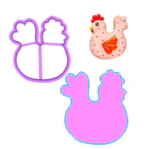 Форма для вырезания "Курочка", 9 см - идеальный инструмент для выпечки и декора.