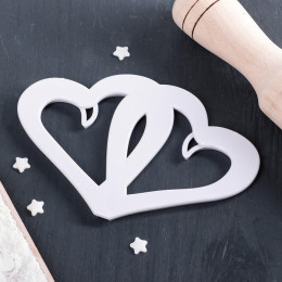 Выемка для марципана и теста "Сердца", 13 x 8,5 x 0,8 см