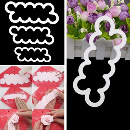 Набор выемок для марципана и теста "Бутон", (16,5х7/13х5/10х4 см)