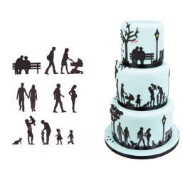 Набор выемок для марципана и теста "Семья"