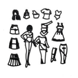 Набор выемок для теста и марципана "Гардероб"