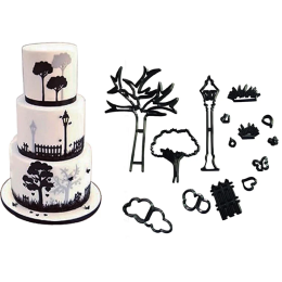 Набор выемок кондитерских для марципана и теста "Уютный дворик"