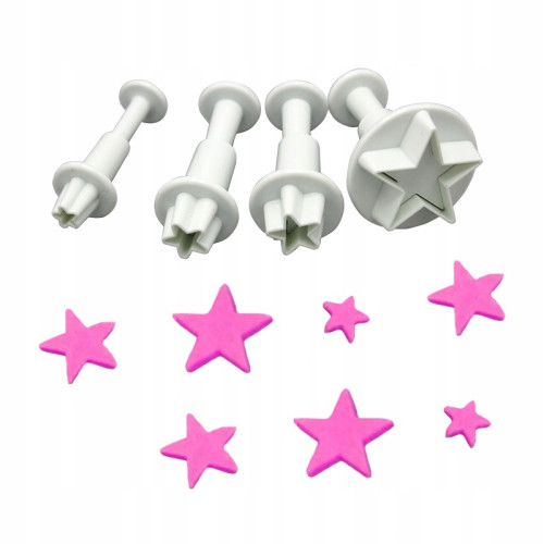 Набор плунжеров Звездочка для кондитеров - идеальный инструмент для украшения тортов и десертов