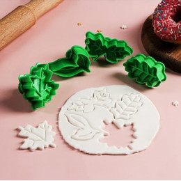 Набор плунжеров кондитерских "Листва", 4 штук