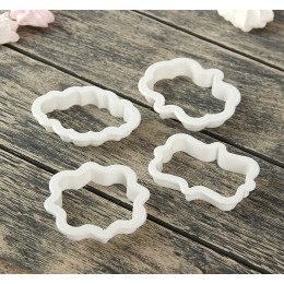 Набор форм для вырезания печенья "Рамки", 4 штуки