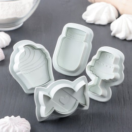 Набор плунжеров "Сладости", 4 штуки