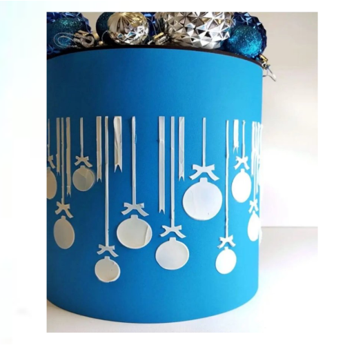 Трафарет для кондитеров "Новогодние шары" для украшения тортов