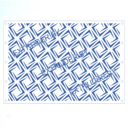 Трафарет для торта бортовой "Геометрический узор", 25 х 15,5 см