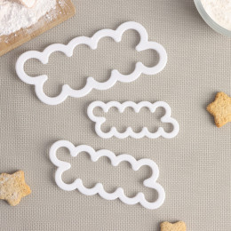 Набор выемок для марципана и теста "Бутон", (16,5х7/13х5/10х4 см)