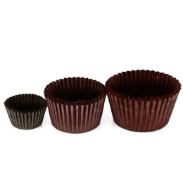 Капсулы бумажные коричневые круглые