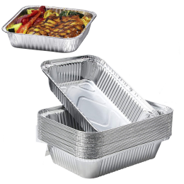 Набор форм алюминиевых одноразовых прямоугольных, 125 х 98 х 35 мм, 250 мл, 10 штук