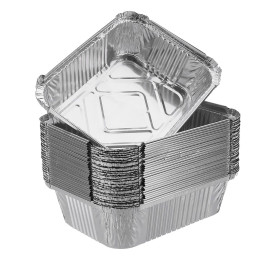 Набор форм алюминиевых одноразовых прямоугольных, 125 х 98 х 35 мм, 250 мл, 10 штук