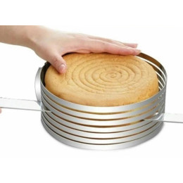 Кольцо раздвижное для нарезки коржей (16-20 см h=8,5 см)
