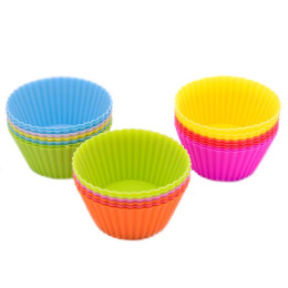 Набор форм для выпечки «Ребристый круг» , 12 штук