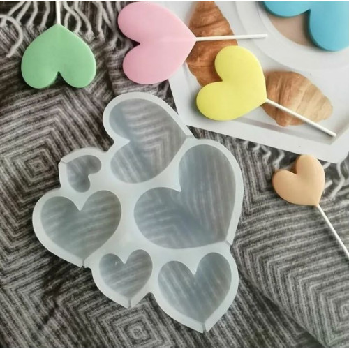 Форма для леденцов Сердечки - идеальный выбор для кондитеров