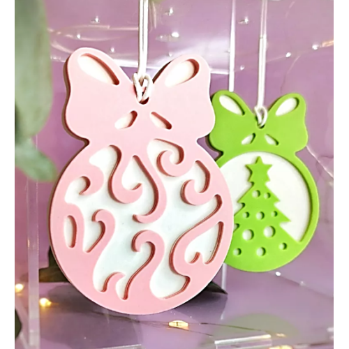 Форма для леденцов Елочные игрушки с бантом для кондитеров - идеальный выбор для создания сладких шедевров