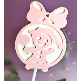 Форма для леденцов "Ёлочные игрушки с бантом"