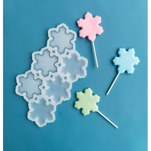 Форма для леденцов Снежинки - идеальный инструмент для кондитеров для создания оригинальных десертов