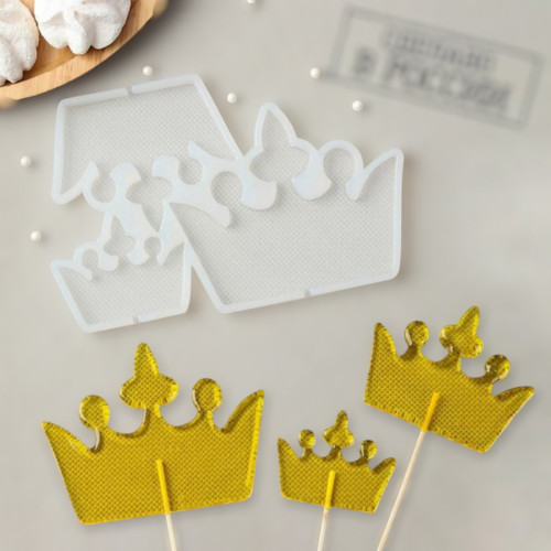 Силиконовая форма для леденцов Короны - идеальный выбор для кондитеров