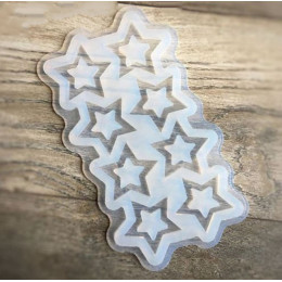 Форма для леденцов и шоколада "Звёзды", 5см,  8 ячеек