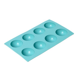 Форма для выпечки  «Полусфера», силикон, 29×17 см, 8 ячеек (d=5.8 см)