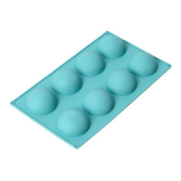 Форма для выпечки  «Полусфера», силикон, 29×17 см, 8 ячеек (d=5.8 см)