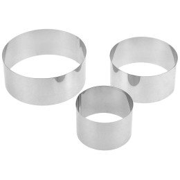 Набор форм для выкладки и выпечки «Круг», d=20/22/24 см h14 см