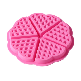 Форма для выпечки 5 ячеек "Сладости. Венские вафли сердце"