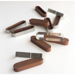 Овал для выпечки перфорированный (11,9х3,5 см, h=2 см)