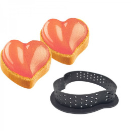 Форма для выпечки ТАРТЫ "Сердце" (9х9х2 см)