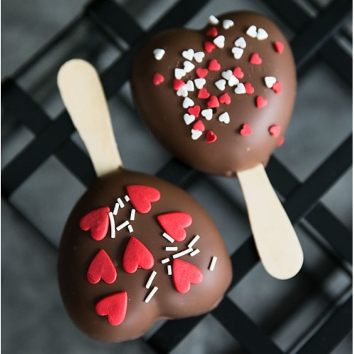 Форма для мороженого «Сердца», 4 ячейки