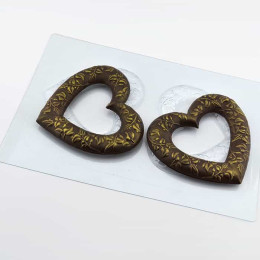 Форма для шоколада "Сердечные кольца"