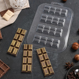 Форма для шоколада "Батончик 2x4" 
