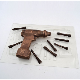 Форма для шоколада и конфет «Шуруповерт»