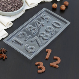 Форма для шоколада и конфет «Цифры»