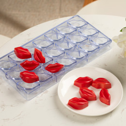 Форма для конфет поликарбонатные "Губы"