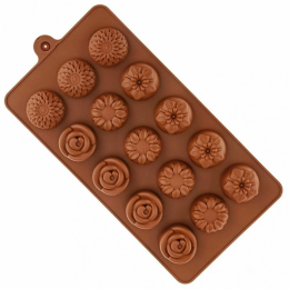 Форма для конфет и шоколада «Клумба цветов»
