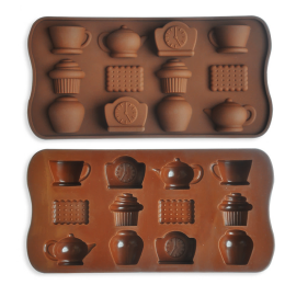 Форма силиконовая для льда и шоколада "Чаепитие"