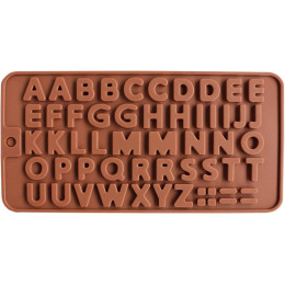 Форма силиконовая для шоколада "Английский алфавит"