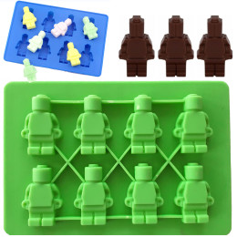Форма силиконовая для шоколада "Лего человечки"