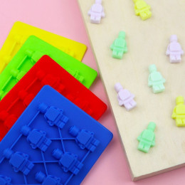 Форма силиконовая для шоколада "Лего человечки"