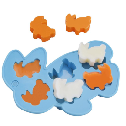 Форма силиконовая для шоколада "Заяц", 6 ячеек