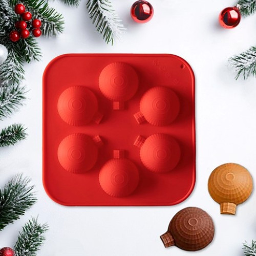 Форма силиконовая «Шар», силикон, 15×15×2 см, 6 ячеек d=3.7 см по отличной цене