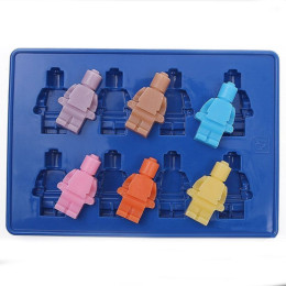 Форма силиконовая для шоколада "Лего человечки"