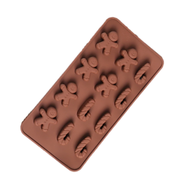 Форма силиконовая для шоколада "Человечек-Карамель"