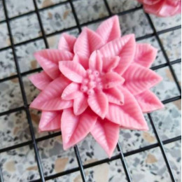 Молд силиконовый "Многолистник" 6,3х6,3х1,7 см