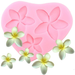 Молд силиконовый "Плюмерия" 9 х 8 х 0,8 см
