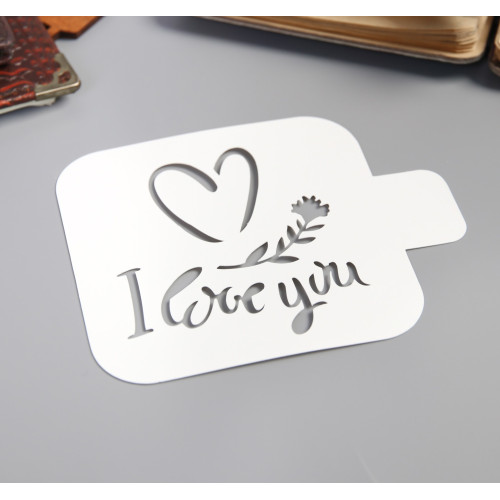 Кондитерский трафарет Love you для уникального декора тортов и десертов