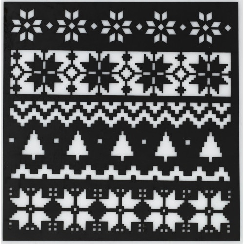 Кондитерский трафарет для торта «Норвежские узоры» - идеальный инструмент для украшения десертов и выпечки