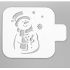 Трафарет Снеговик для кондитеров - идеальный инструмент для украшения тортов и десертов